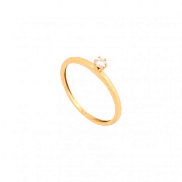 Anel Solitário 10 pts