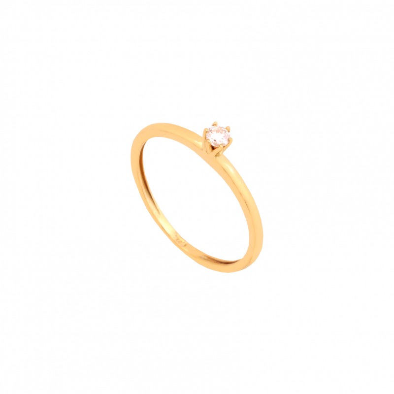 Anel Solitário 10 pts