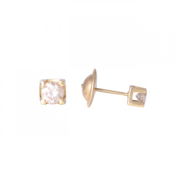 Brinco Solitário Diamantes de 20pts