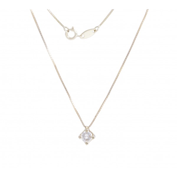 Colar Ponto de Luz Diamante 20pts