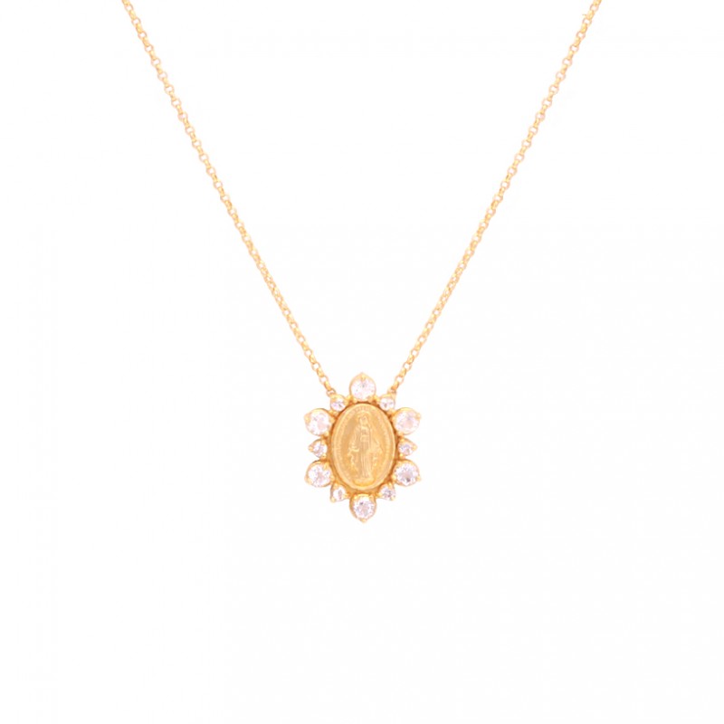 Colar Nossa Senhora das Graças com Topázios