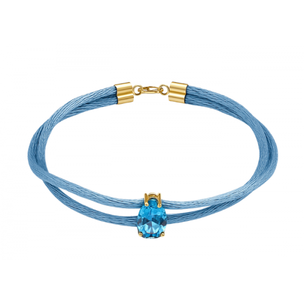 Pulseira Cetim Topázio