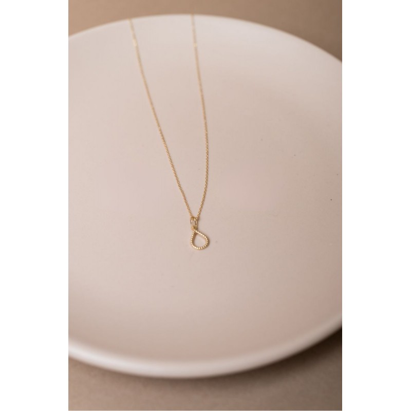 Pingente Gota Vazada 