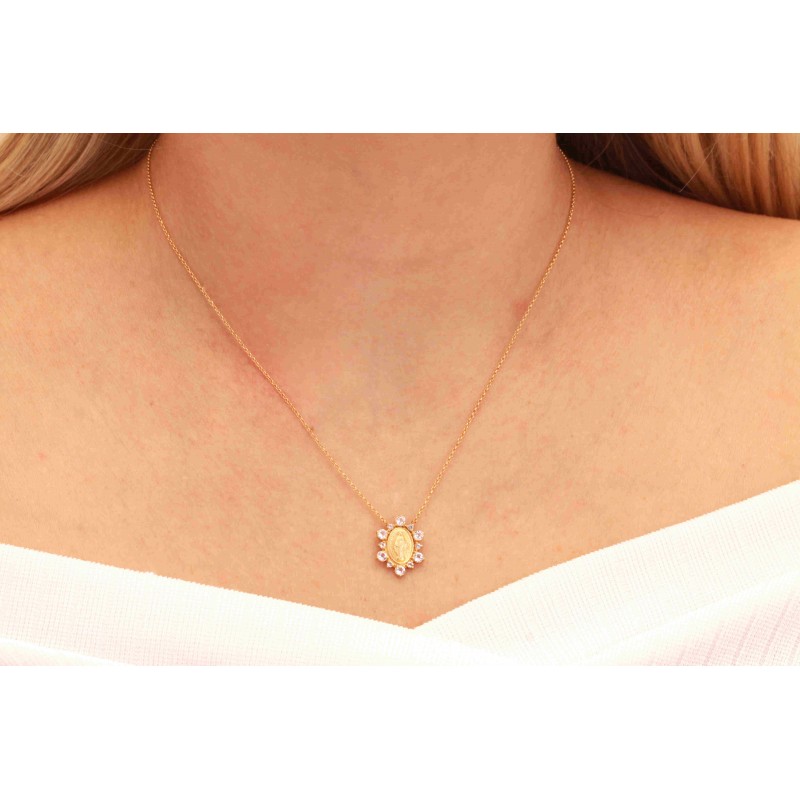 Colar Nossa Senhora das Graças com Topázios